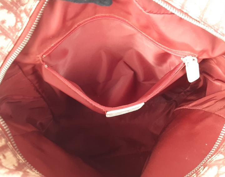 Christian Dior Trotter Canvas Pouch Shoulder Bag Red White No 1 Long Strap6