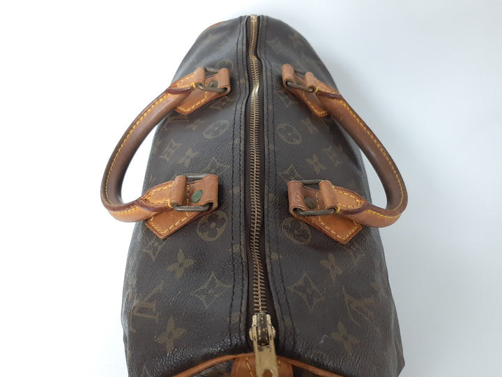 Louis Vuitton Monogram Speedy 30 M41526 Boston Bag Hand Bag VI19103