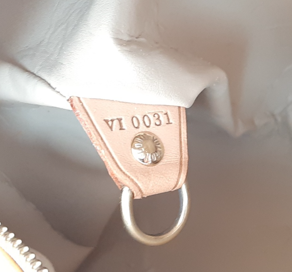 Louis Vuitton Vernis Bedford Hand Bag M91006 Monogram Yellow VI003113