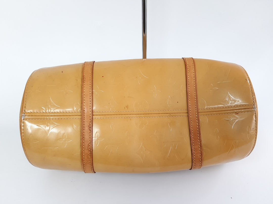 Louis Vuitton Vernis Bedford Hand Bag M91006 Vernis Monogram Yellow TH19289