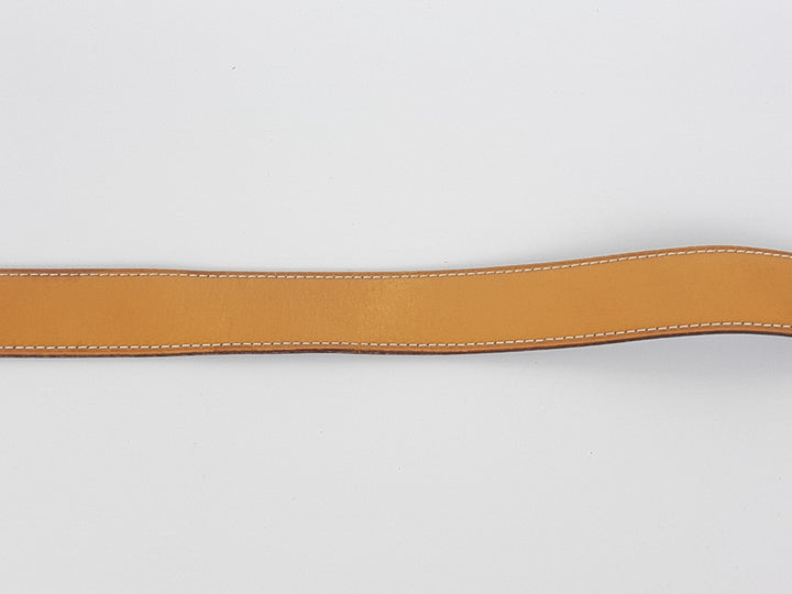 HERMES Constance H Buckle Belt Reversible Leather Camel Brown Gold Size 803
