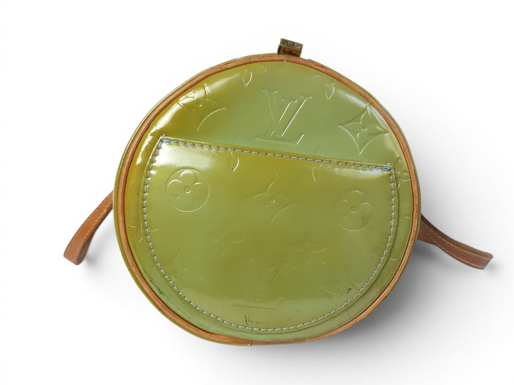 Louis Vuitton Vernis Bedford Hand Bag M91329 Vernis Monogram Green VI09291