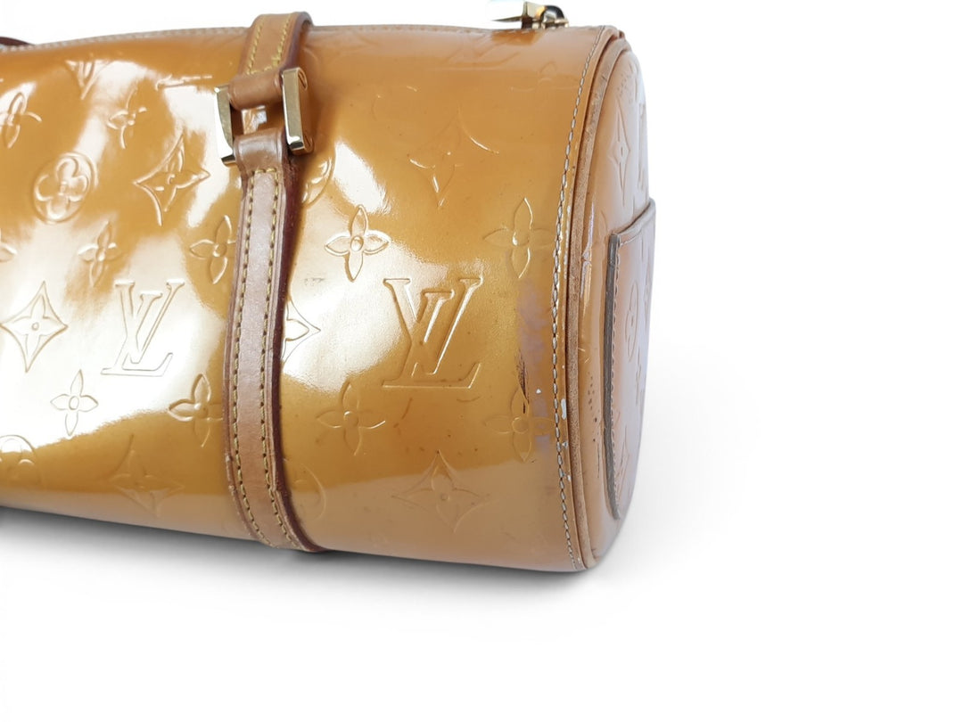 Louis Vuitton Vernis Bedford Hand Bag M91006 Vernis Monogram Yellow Louis TH09485