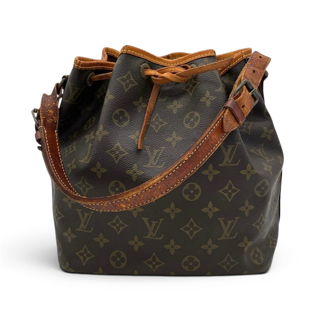 Louis Vuitton Petit Noe M42226 LV Shoulder Bag Brown Monogram PVC Women's0