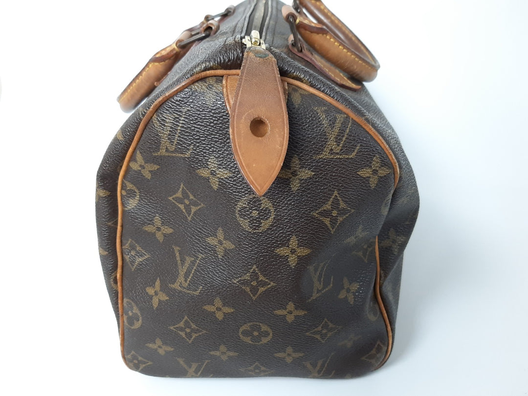 Louis Vuitton Monogram Speedy 30 M41526 Boston Bag Hand Bag TH00665