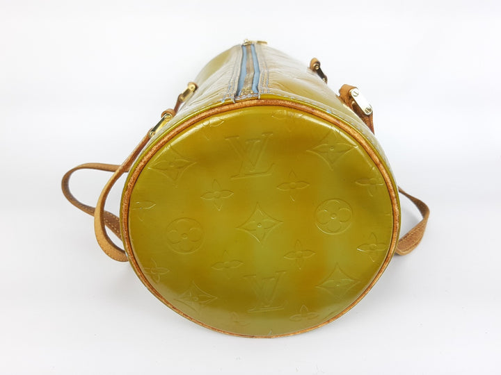 Louis Vuitton Vernis Bedford Hand Bag M91007 Vernis Monogram Green VI19188