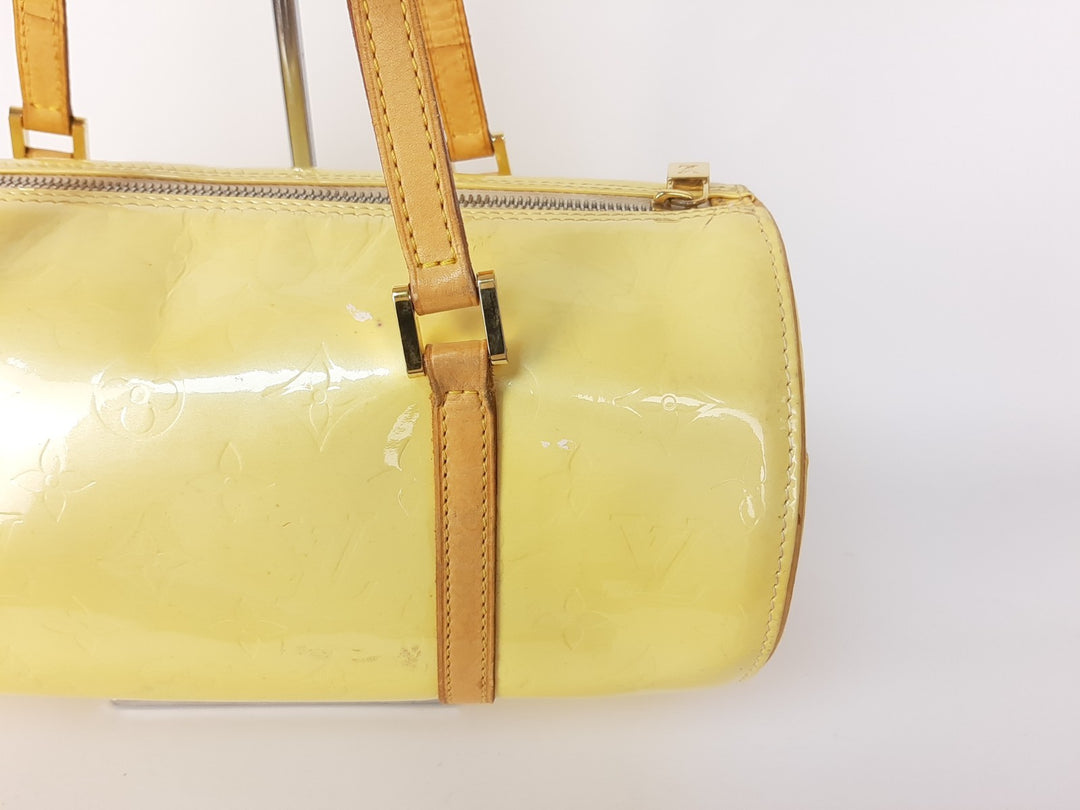 Louis Vuitton Vernis Bedford Hand Bag M91006 Vernis Monogram Yellow VI00653