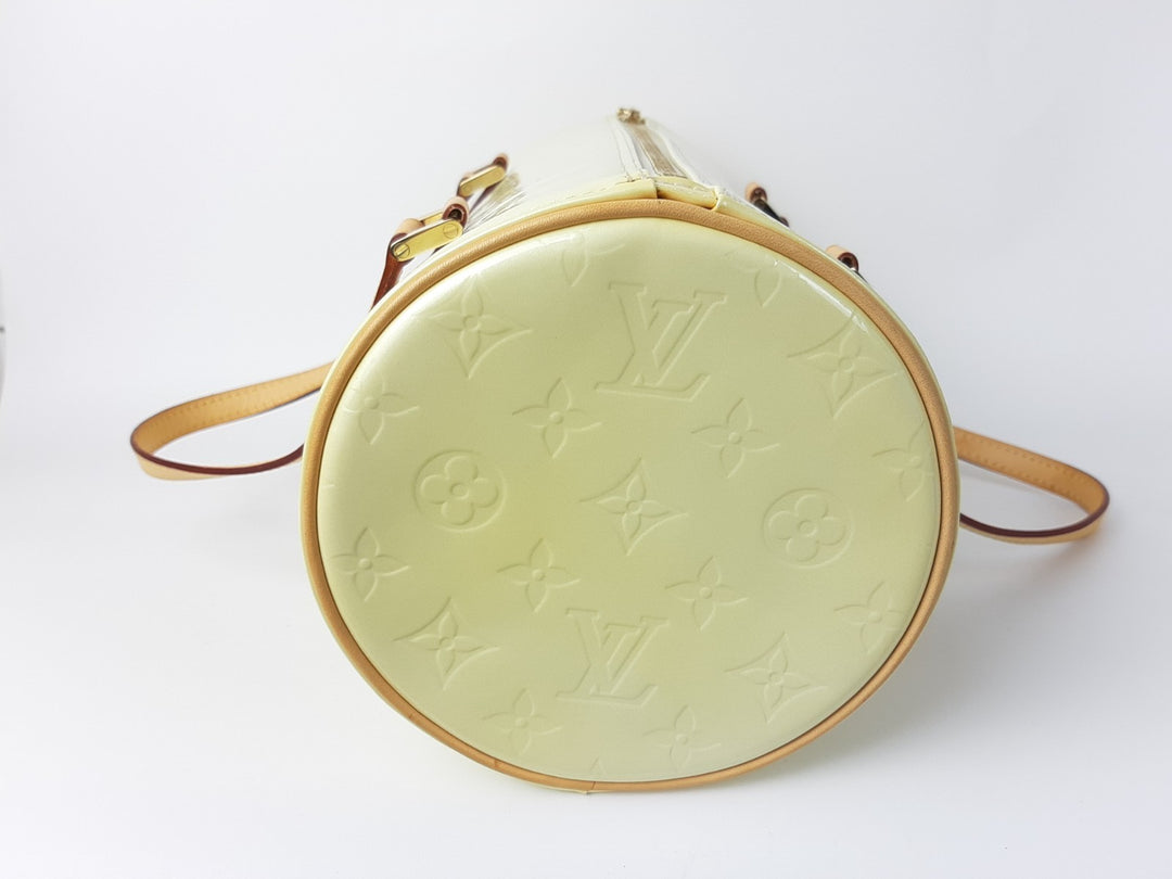 Louis Vuitton Vernis Bedford Hand Bag M91006 Vernis Monogram Yellow VI40073
