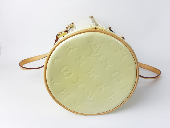 Louis Vuitton Vernis Bedford Hand Bag M91006 Vernis Monogram Yellow VI40073