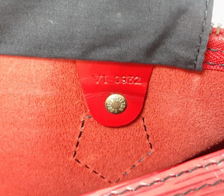 Louis Vuitton Handbag Speedy 30 M43007 Epi Red Boston Bag VI0932 Padlock Key15