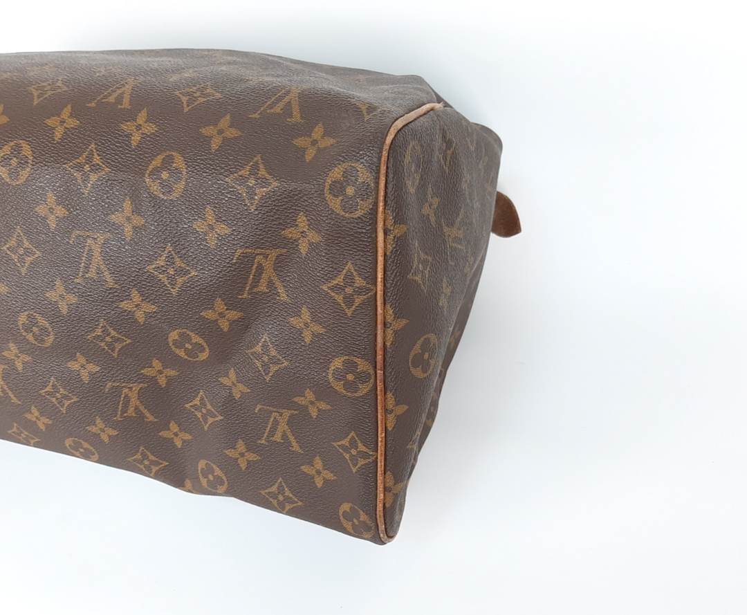 Louis Vuitton Monogram Speedy 40 M41522 Boston Hand Bag SA Padlock NO key12