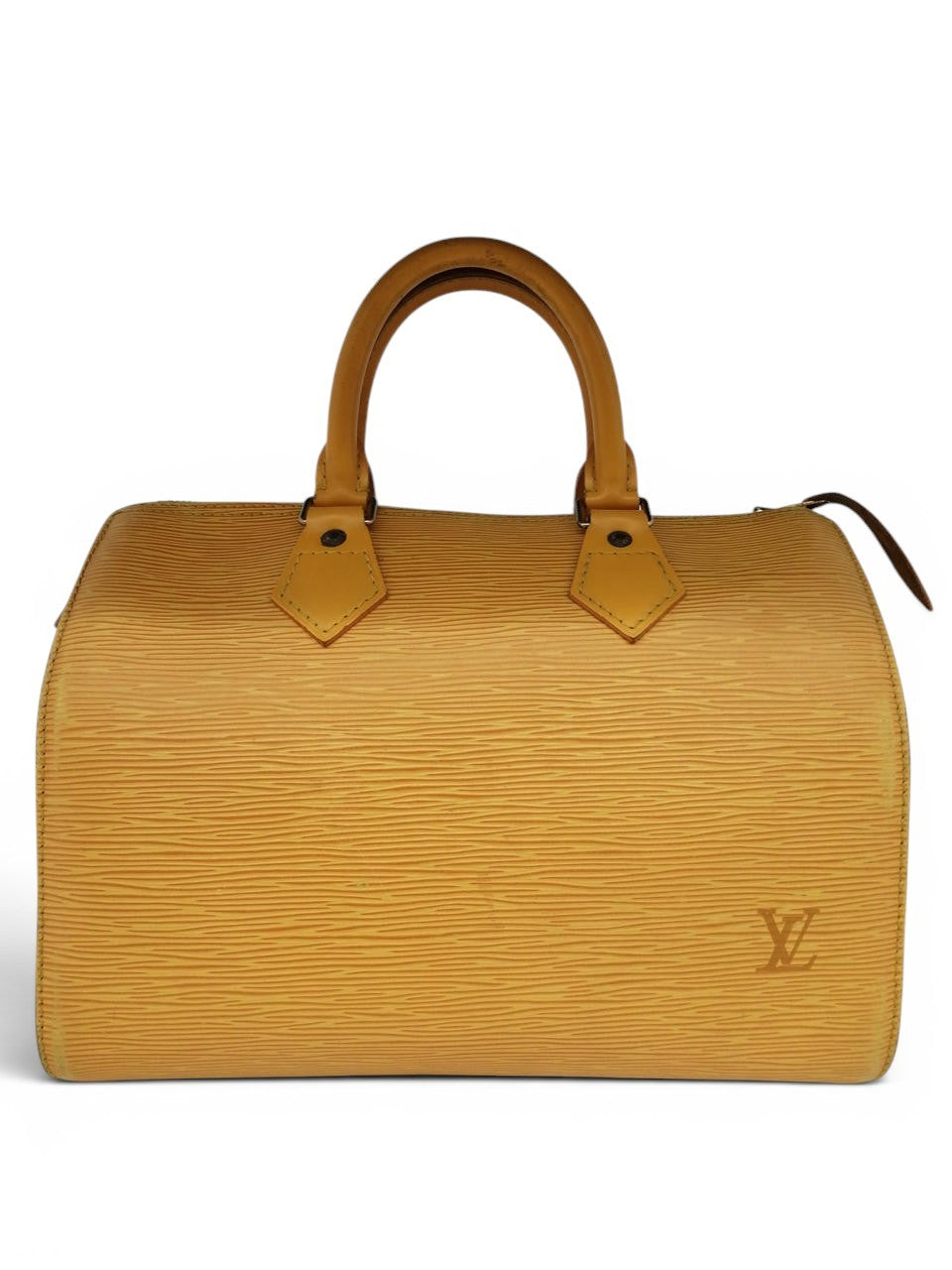Louis Vuitton Handbag Speedy 25 Epi Leather M43019 Yellow Boston SP0956 Padlock0