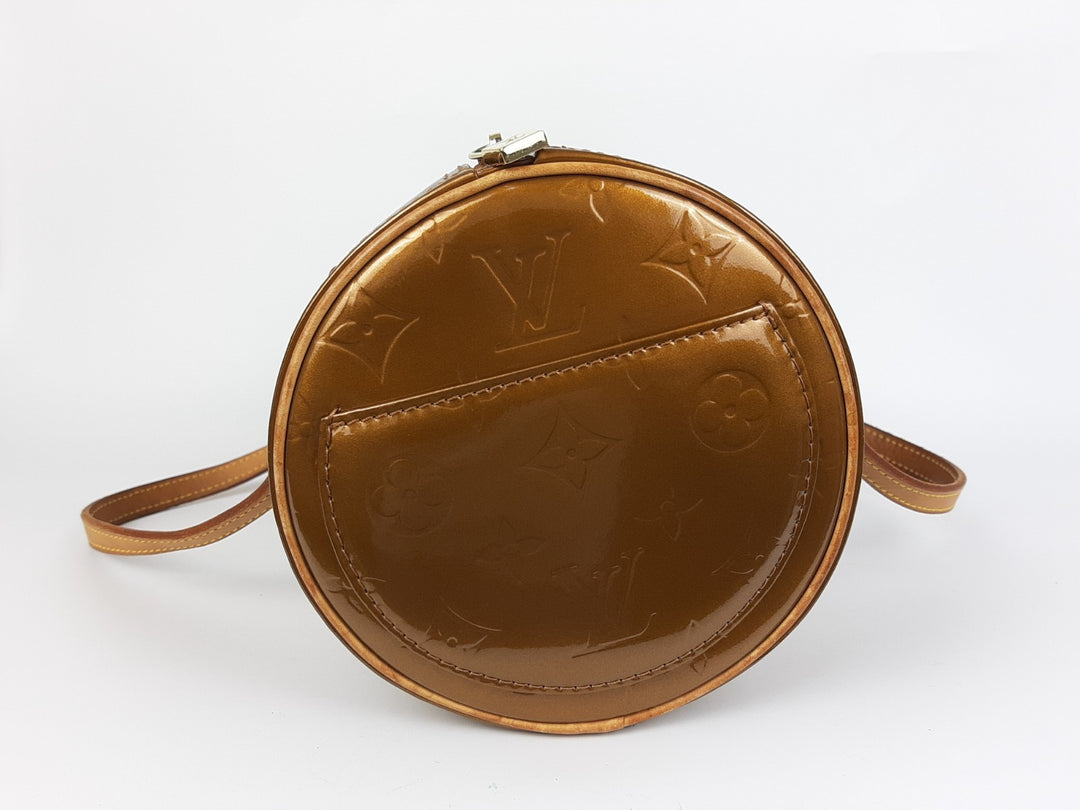 Louis Vuitton Vernis Bedford Hand Bag M91329 Vernis Monogram Brown VI00615