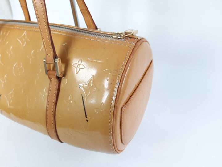 Louis Vuitton Vernis Bedford Hand Bag M91006 Vernis Monogram Yellow TH19286
