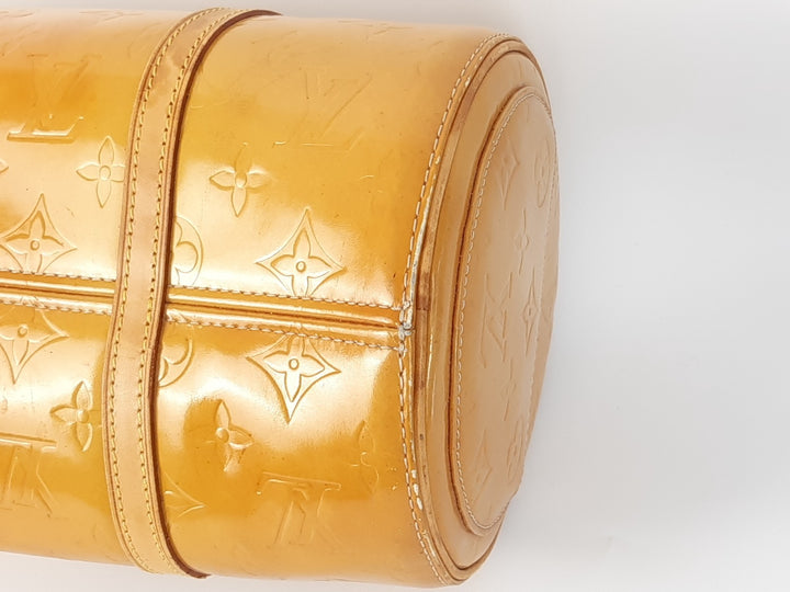 Louis Vuitton Vernis Bedford Hand Bag M91006 Monogram Yellow TH192810
