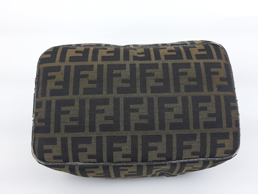 Fendi Zucca Mamma Baguette Brown Hand Bag Gold Hardware Canvas Leather5