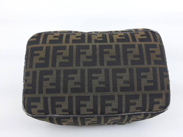 Fendi Zucca Mamma Baguette Brown Hand Bag Gold Hardware Canvas Leather5