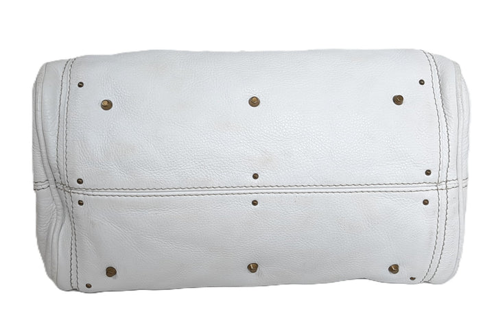 Chloe Paddington White Glod Padlock Key Women's Hand Shoulder Bag2