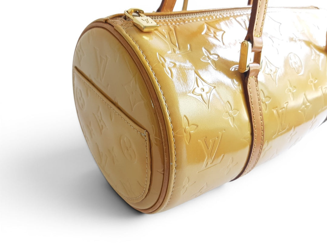 Louis Vuitton Vernis Bedford Hand Bag M91006 Vernis Monogram Yellow VI09791