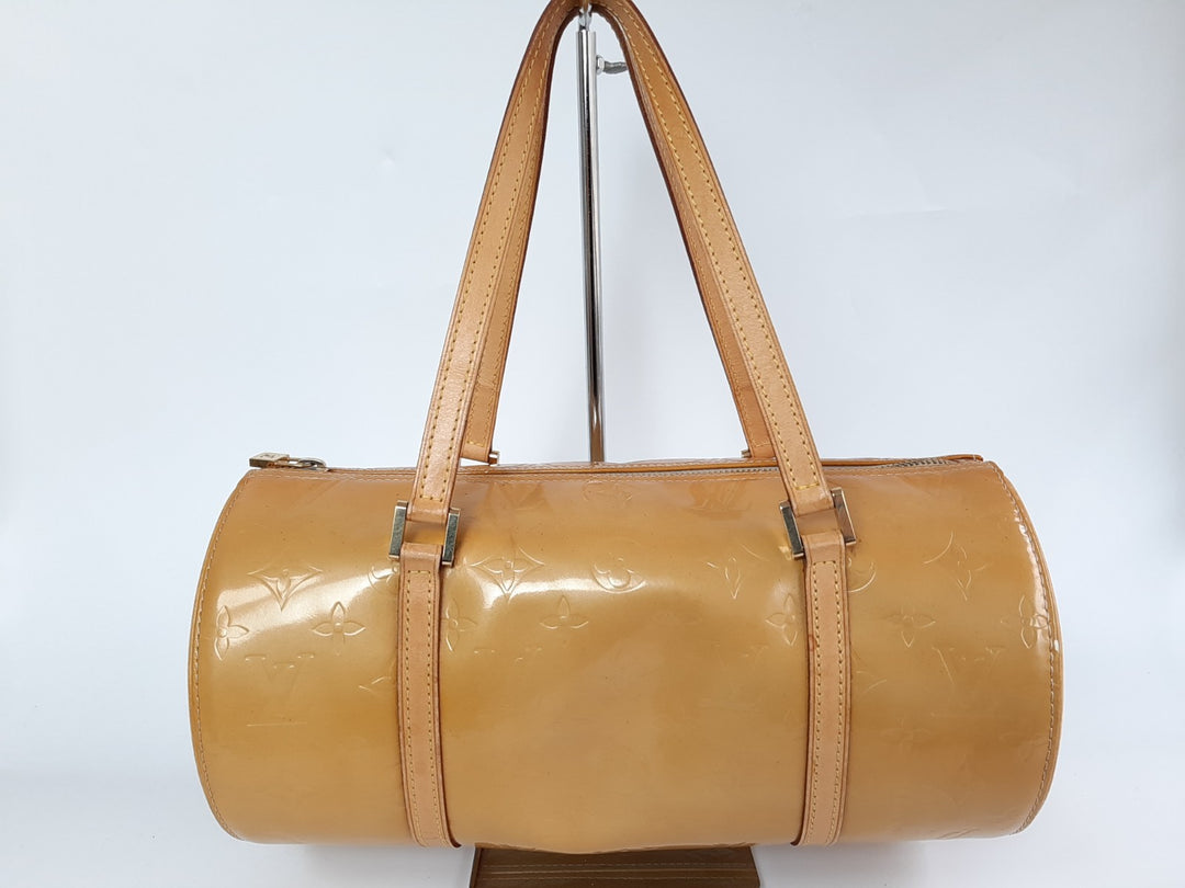 Louis Vuitton Vernis Bedford Hand Bag M91006 Vernis Monogram Yellow TH09190