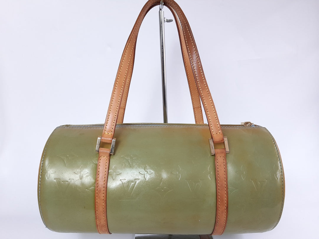 Louis Vuitton Vernis Bedford Hand Bag M91329 Vernis Monogram Green VI09294
