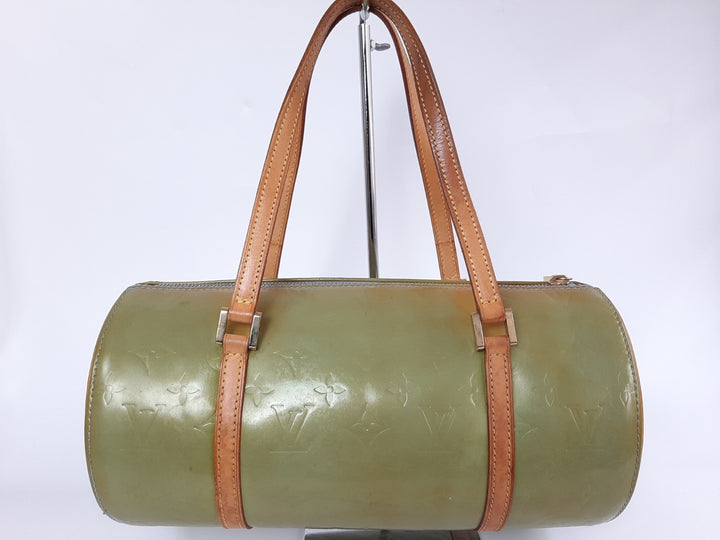 Louis Vuitton Vernis Bedford Hand Bag M91329 Vernis Monogram Green VI09294