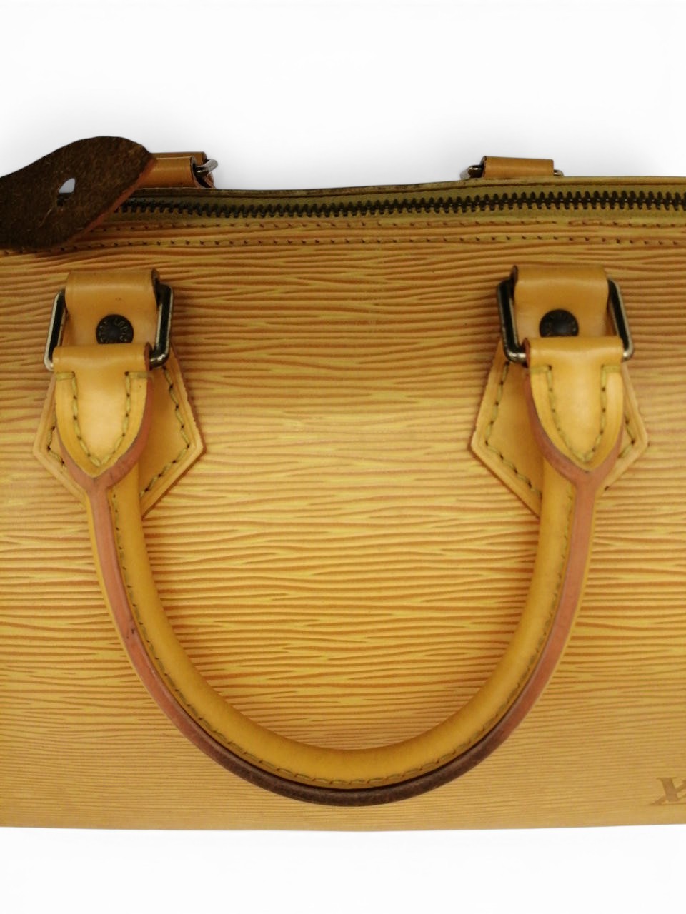Louis Vuitton Handbag Speedy 25 Epi Leather M43019 Yellow Boston SP0956 Padlock6