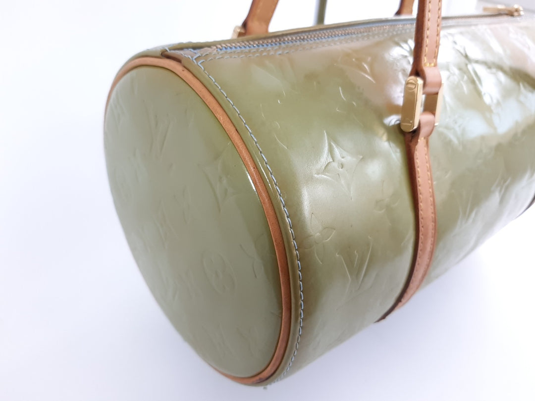 Louis Vuitton Vernis Bedford Hand Bag M91329 Vernis Monogram Green VI09295