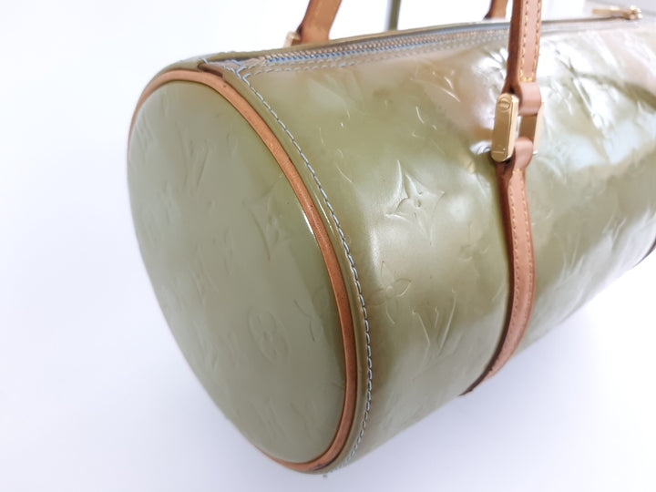 Louis Vuitton Vernis Bedford Hand Bag M91329 Vernis Monogram Green VI09295