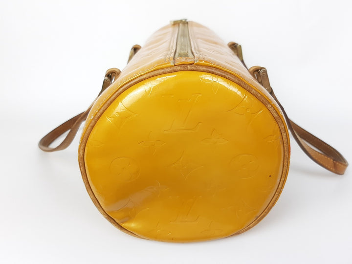 Louis Vuitton Vernis Bedford Hand Bag M91006 Monogram Yellow VI00926