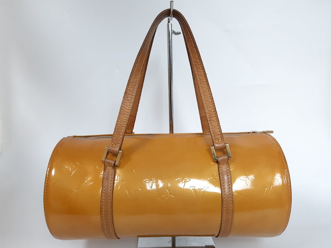 Louis Vuitton Vernis Bedford Hand Bag M91006 Vernis Monogram Yellow VI00714