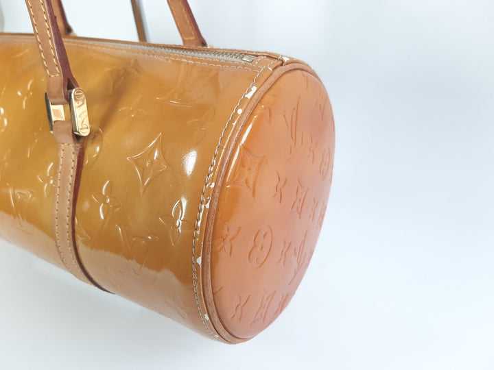 Louis Vuitton Vernis Bedford Hand Bag M91006 Vernis Monogram Yellow VI09692