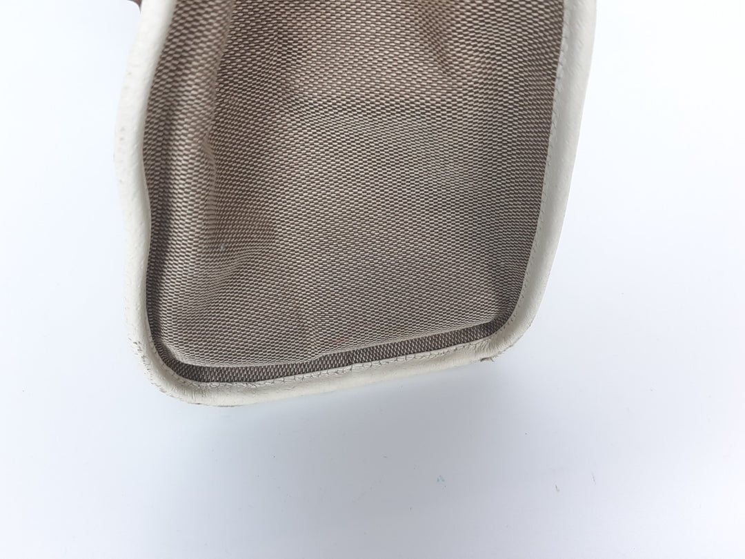 Gucci Jackie GG Canvas Handbag One Shoulder Tote Bag Beige Brown Silver Hardware6