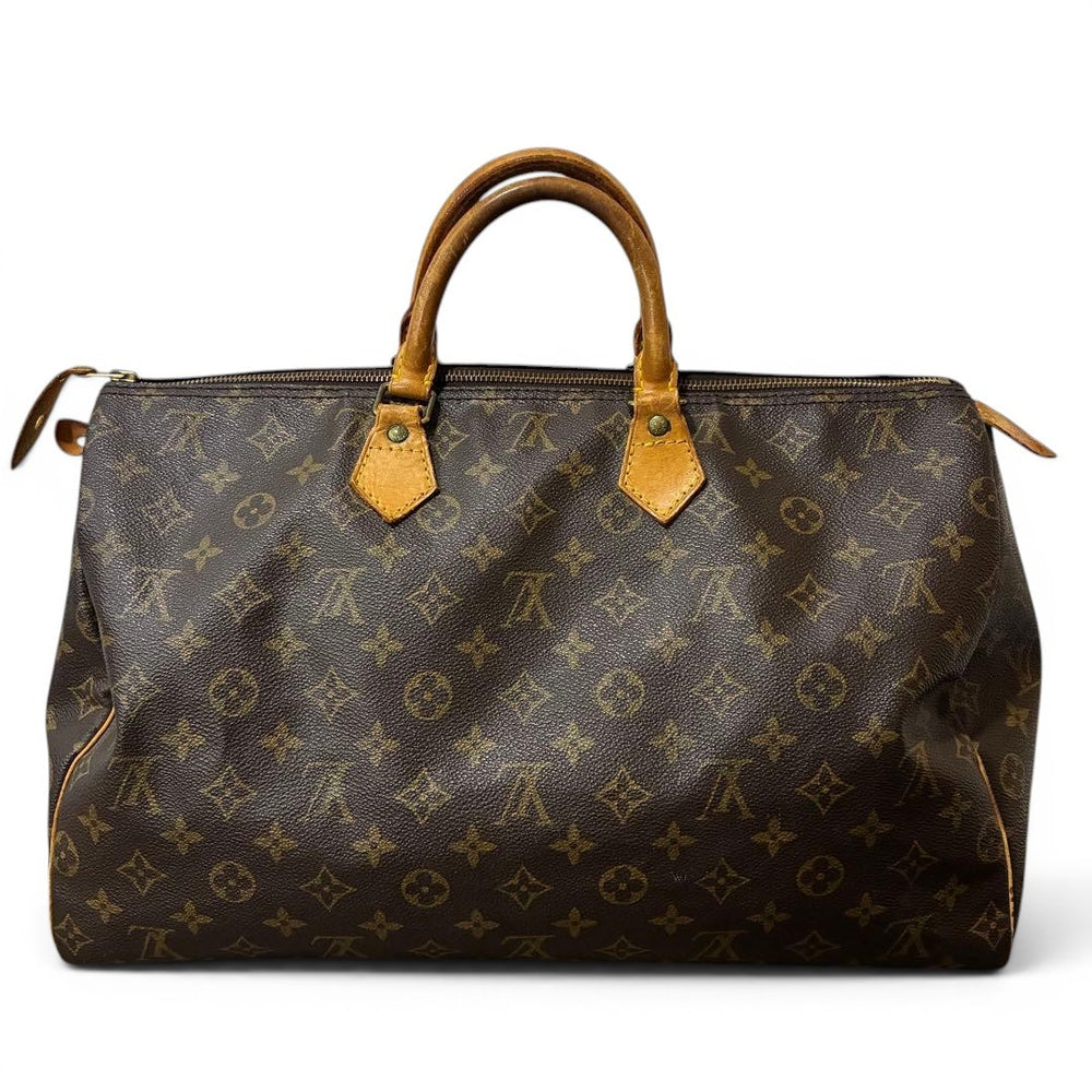Louis Vuitton Speedy 40 Travel Hand Bag Monogram Leather Brown M41106 SP09421