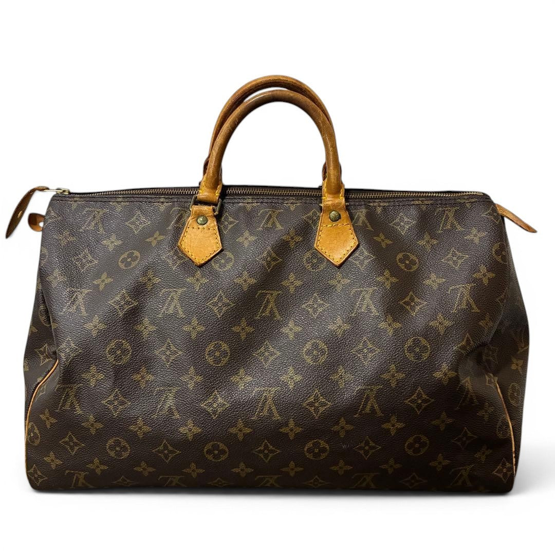 Louis Vuitton Speedy 40 Travel Hand Bag Monogram Leather Brown M41106 SP09421