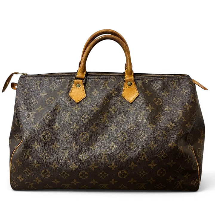 Louis Vuitton Speedy 40 Travel Hand Bag Monogram Leather Brown M41106 SP09421