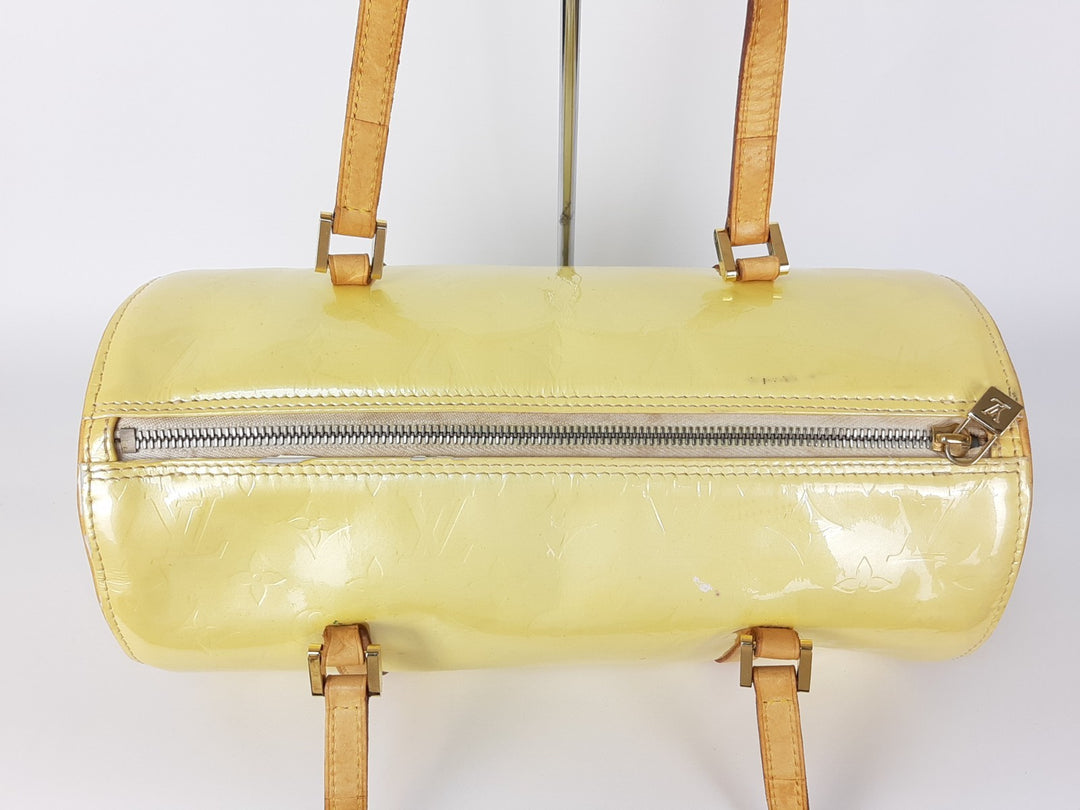 Louis Vuitton Vernis Bedford Hand Bag M91006 Vernis Monogram Yellow VI00655