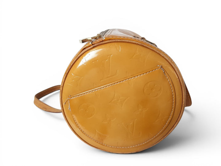 Louis Vuitton Vernis Bedford Hand Bag M91006 Vernis Monogram Yellow Louis TH19182
