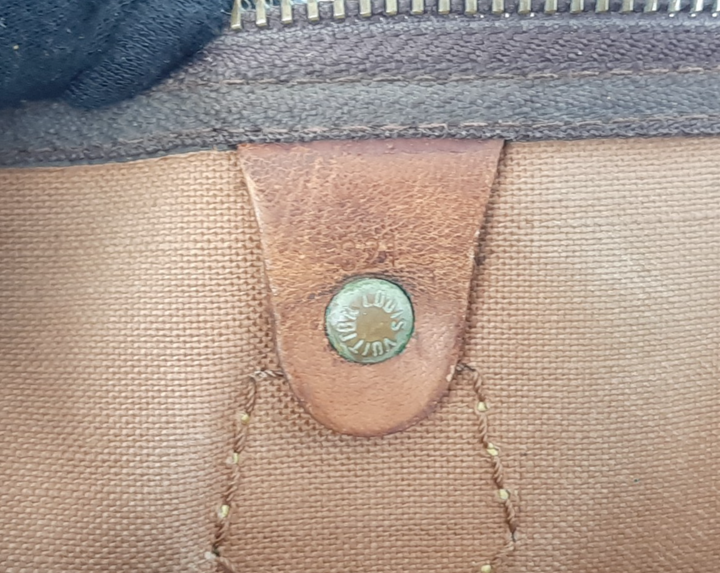 Louis Vuitton Speedy 35 Monogram Boston Hand Bag Purse SA821 Padlock Key16