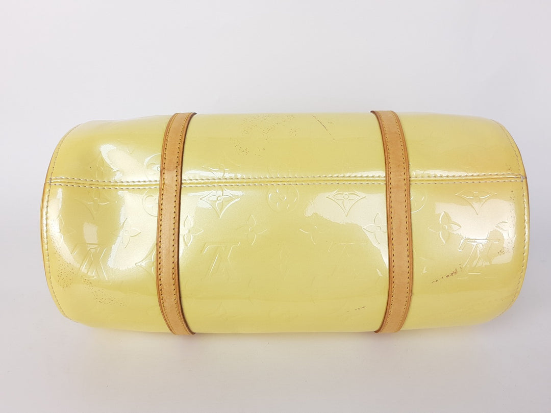 Louis Vuitton Vernis Bedford Hand Bag M91006 Vernis Monogram Yellow VI00657