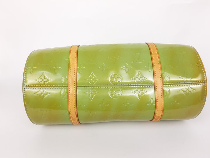 Louis Vuitton Vernis Bedford Hand Bag M91007 Vernis Monogram Green VI09596