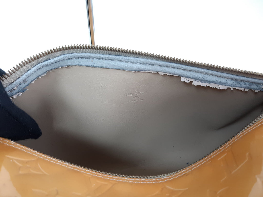 Louis Vuitton Vernis Bedford Hand Bag M91006 Vernis Monogram Yellow VI190913