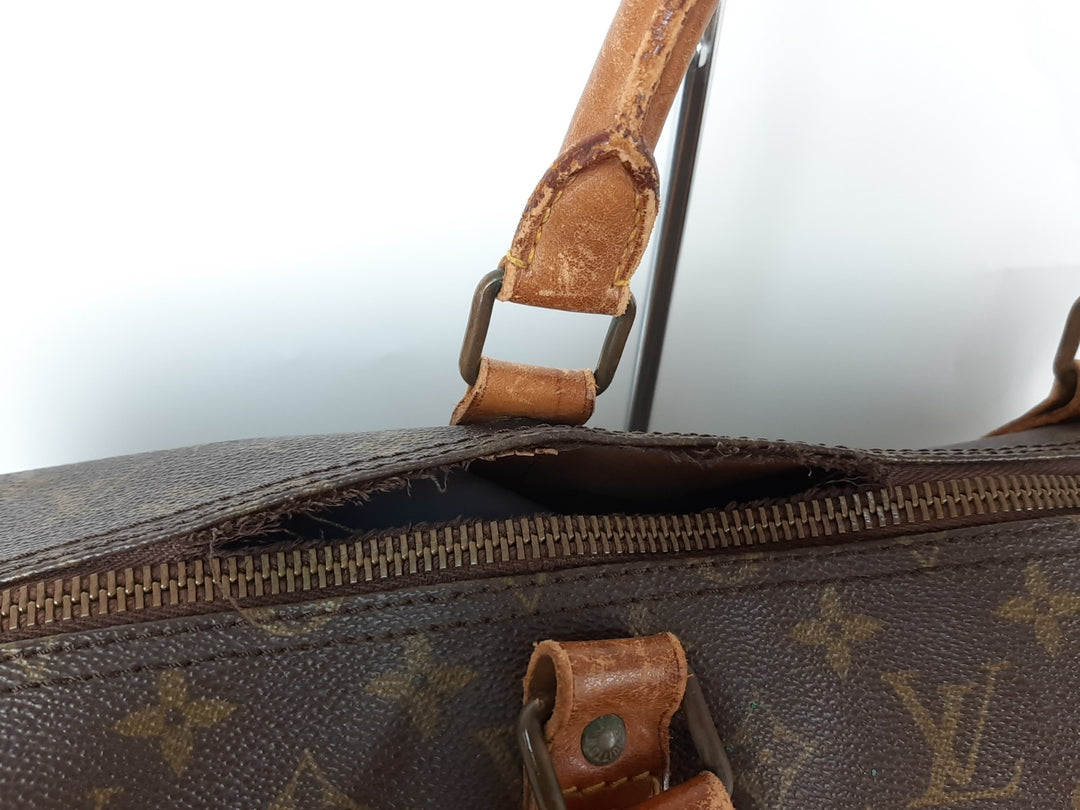 LOUIS VUITTON Monogram Keepall Bandouliere 60 Boston Bag M41412 LV Auth11