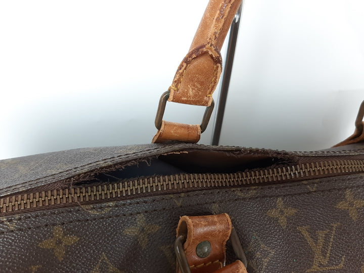 LOUIS VUITTON Monogram Keepall Bandouliere 60 Boston Bag M41412 LV Auth11