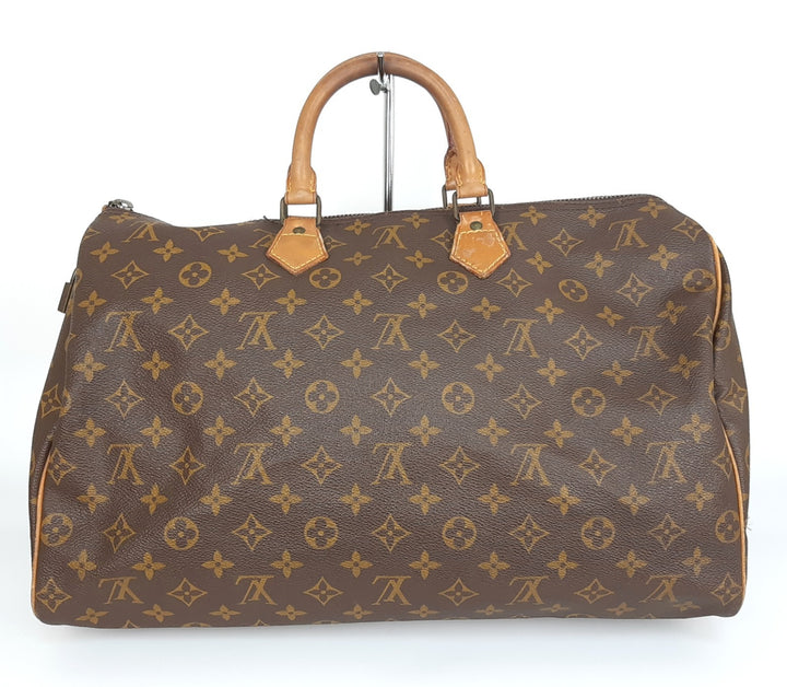 Louis Vuitton Monogram Speedy 40 M41522 Boston Hand Bag SA Padlock NO key0
