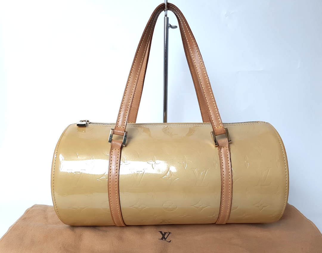 Louis Vuitton Vernis Bedford Hand Bag M91006 Vernis Monogram Yellow VI10020