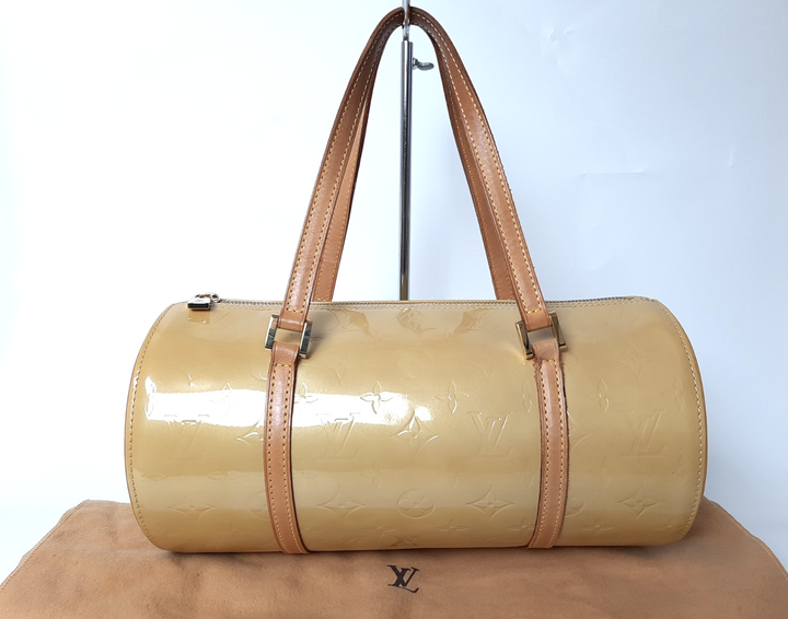 Louis Vuitton Vernis Bedford Hand Bag M91006 Vernis Monogram Yellow VI10020