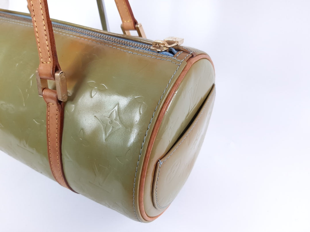 Louis Vuitton Vernis Bedford Hand Bag M91329 Vernis Monogram Green VI09296