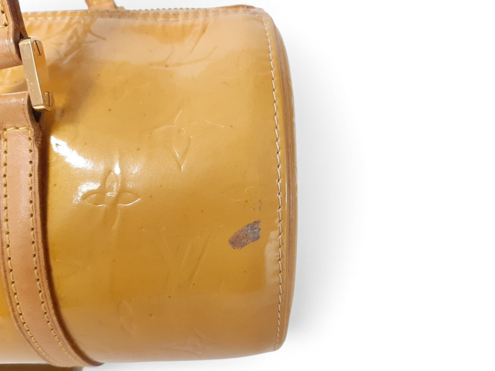 Louis Vuitton Vernis Bedford Hand Bag M91006 Vernis Monogram Yellow Louis VI19181