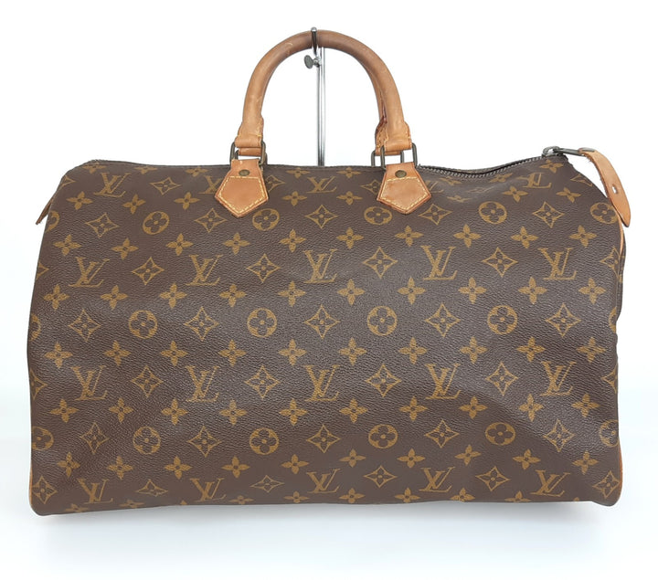 Louis Vuitton Monogram Speedy 40 M41522 Boston Hand Bag SA Padlock NO key1